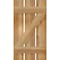 Ekena Millwork Spaced Board-n-Batten Shutters w/Z-Bar, Rough Sawn Western Red Cedar, 17 1/8W x 31H, PR RBS06Z17X031RWR - alternate 5